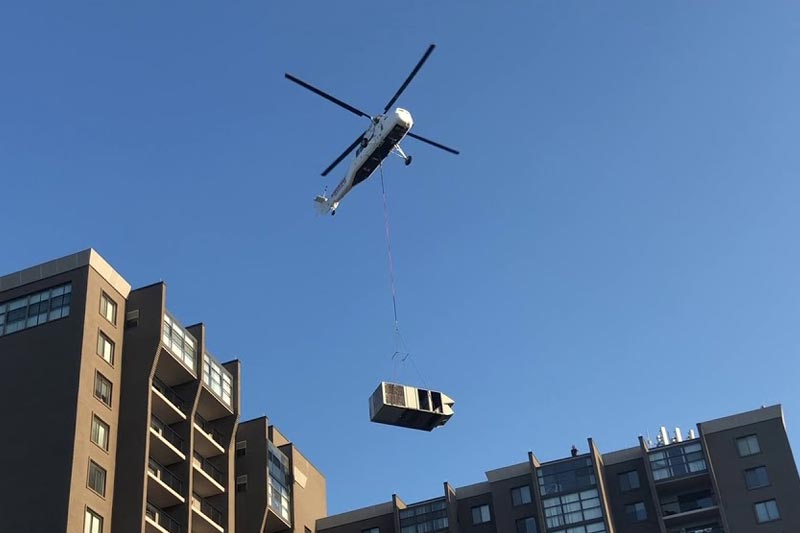 Helicopter HVAC Lift in Las Vegas